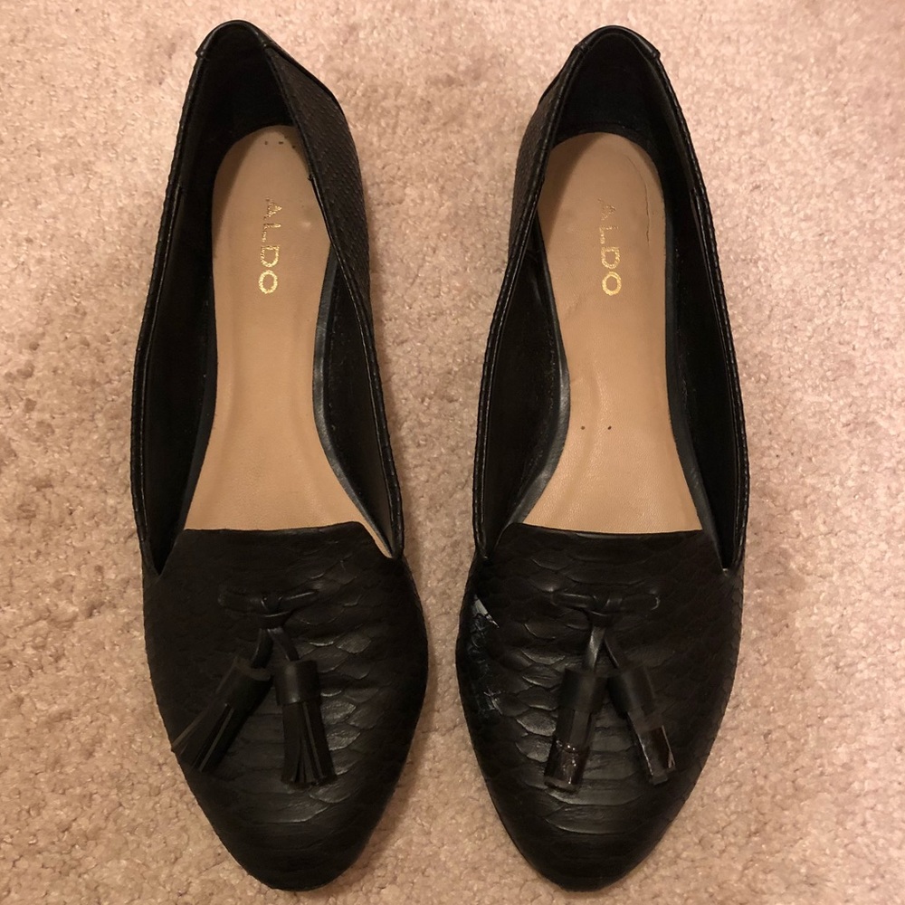 Aldo black loafers